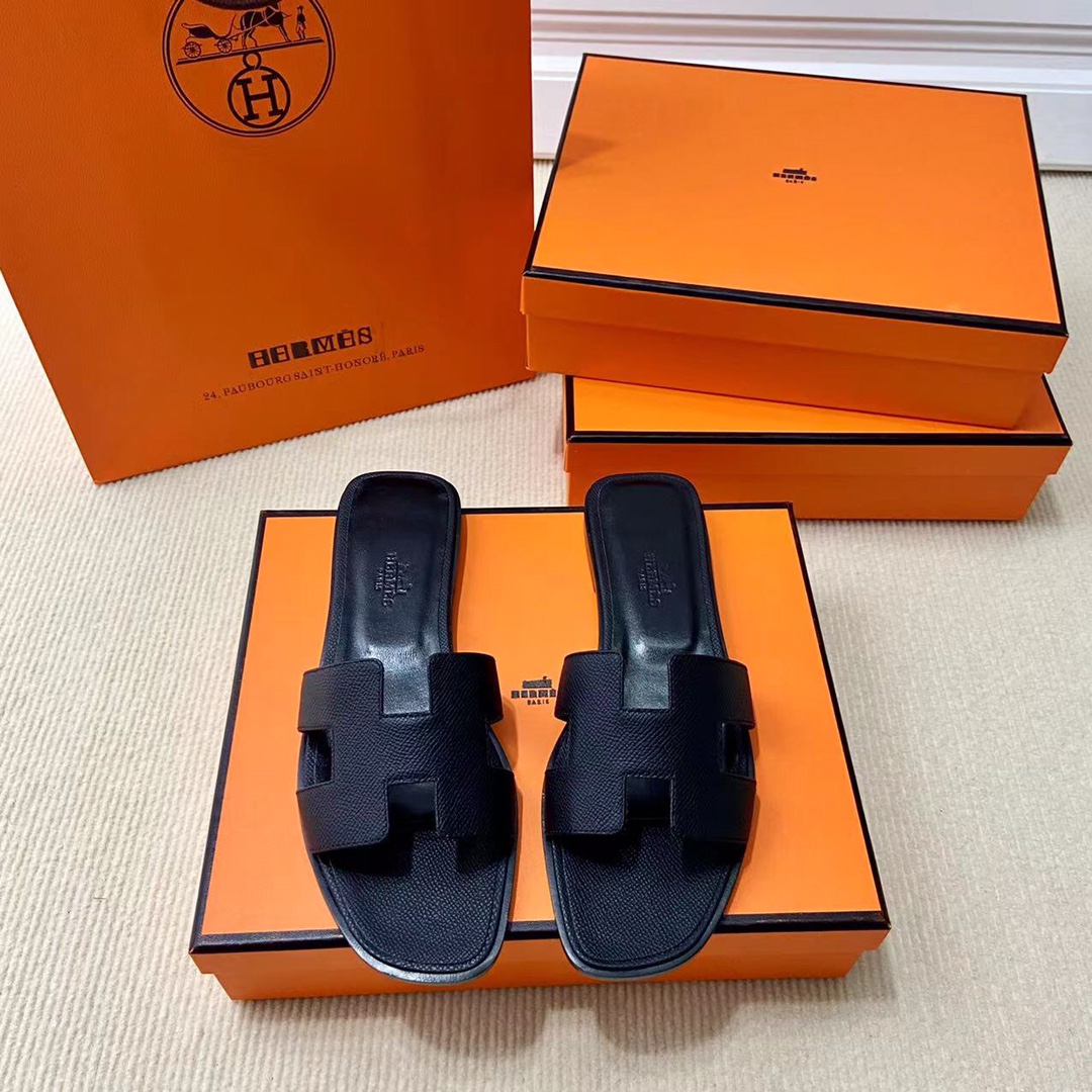 에르메스 올수공 오란 슬리퍼 샌들 앱송 39